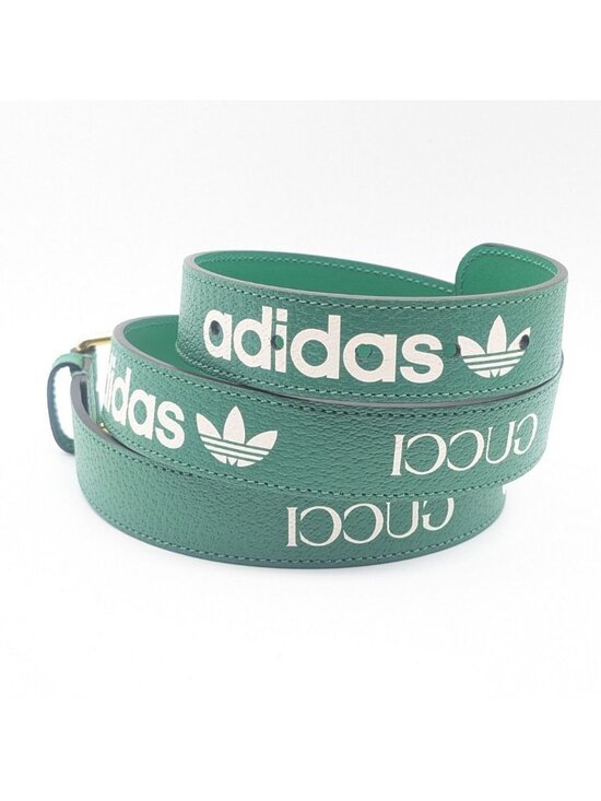 Gucci Adidas Collaboration Leather Belt